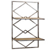 Wood and Metal Hanging Shelf Rack